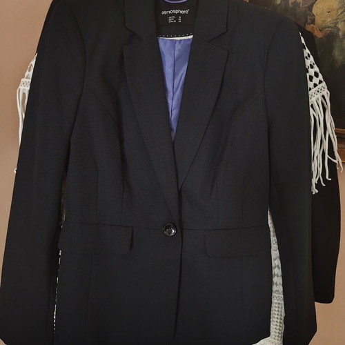Atmosphere blue women's blazer jacket, new