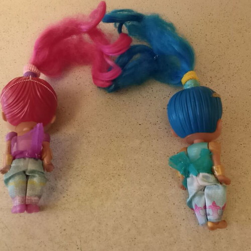 Shimmer and Shine dolls set used, pack of 2
