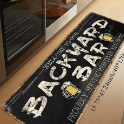 Backyard Bar kitchen rug 40×120 cm, new
