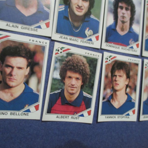 Panini Mexico 86 stickers used, France team