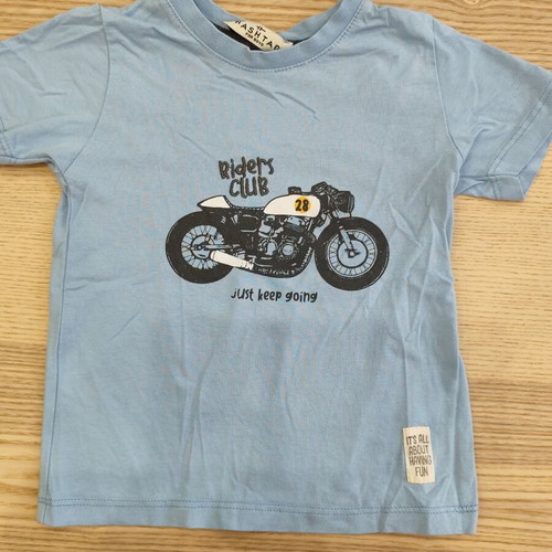 Hashtag Riders Club motorcycle print boys' t-shirt, age 4