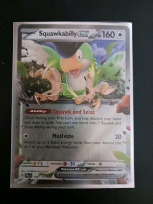 Squawkabilly EX Pokemon card new
