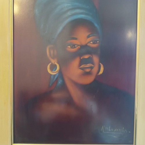 Framed portrait of an African woman like new