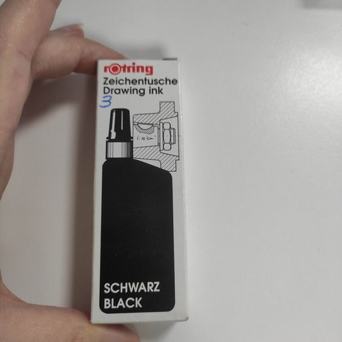 Rotring black waterproof drawing ink 23ml new