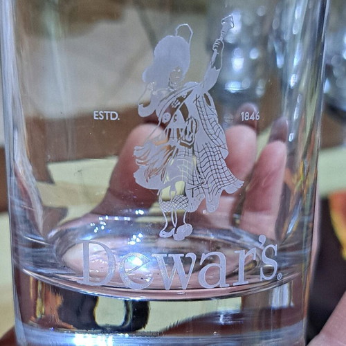 Dewar's whiskey glasses new, set of 6 pieces