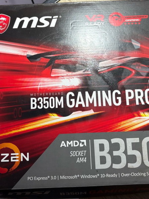 MSI B350M replacement parts used without motherboard