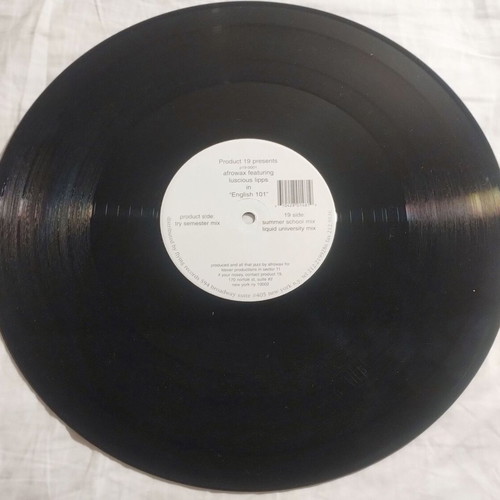 Afrowax English 101 vinyl used, electronic