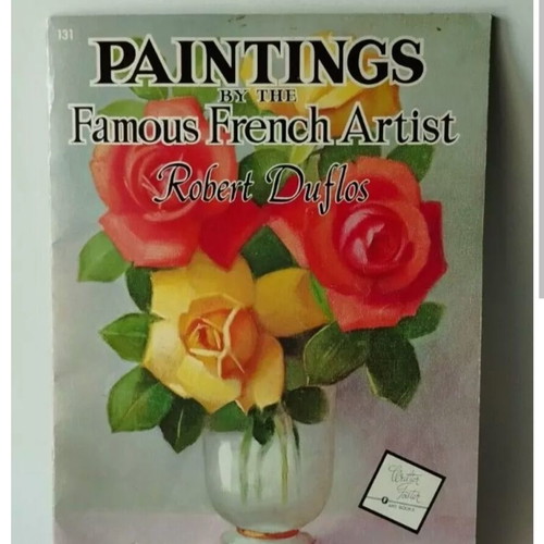 Paintings by French Artist Robert Duflos painting book used, 1980s