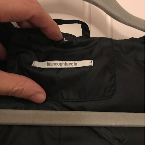Biancoghiaccio black long puffer coat used, M fit