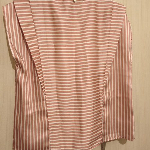 Ale satin shirt new, white and pink, size S