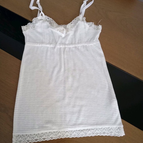 Tally Weijl pajama set used XS-S black shorts and white tank top