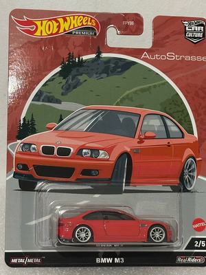Hot Wheels Car Culture Autostrasse BMW M3 E46 red Real Riders new