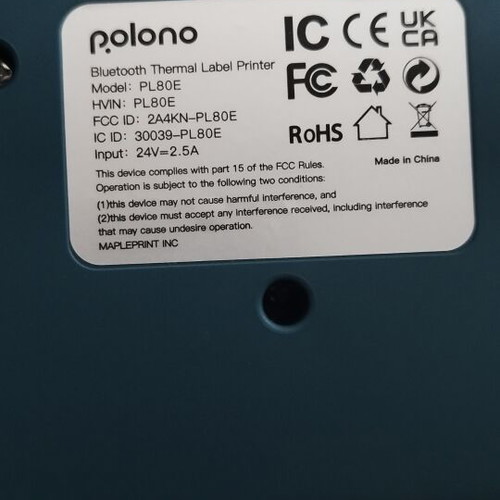 Polono PL80E Thermal Label Printer 4x6 Bluetooth USB new