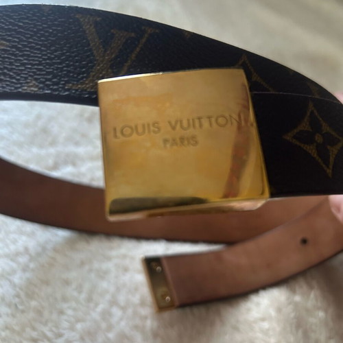 Louis Vuitton belt used, women's, brown, size 90
