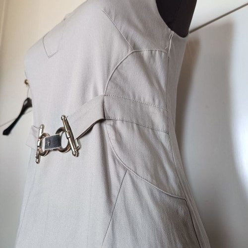 Sandro Ferrone short dress like new, cotton with elastane, taupe gray, size S/M