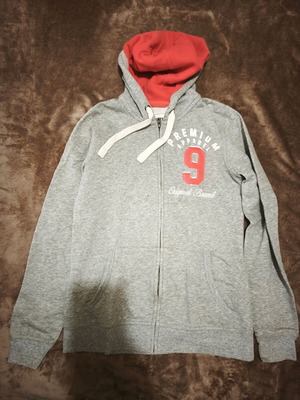Women's hooded jacket gray like new, size S