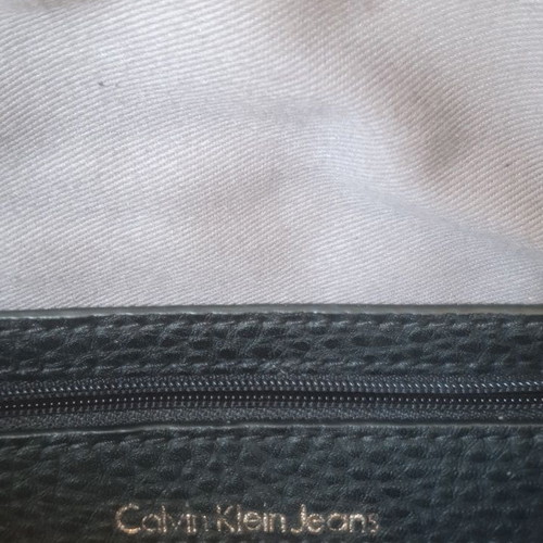 Calvin Klein Jeans women's crossbody bag, beige taupe, worn