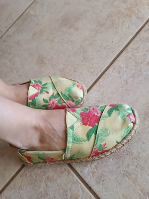 Παπούτσια Toms Alpargata rope μεταχειρισμένα, κίτρινο hibiscus, μέγεθος 36.5