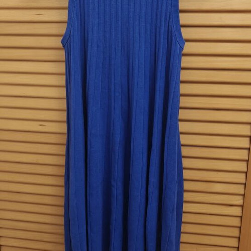 COS ribbed knit dress royal blue like new, size S