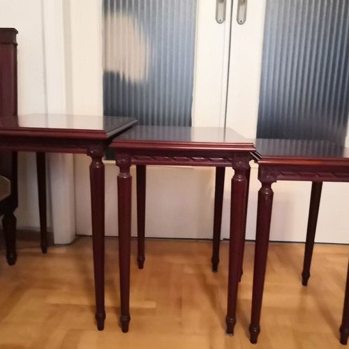 Louis XVI style classic living room set, like new, solid beech wood