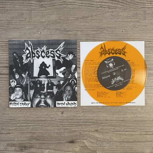 Machetazo / Abscess Vol.R / Flesh Candy / Open Wound Split 7” Orange Vinyl