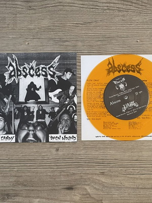 Machetazo / Abscess Vol.R / Flesh Candy / Open Wound Split 7” Orange Vinyl