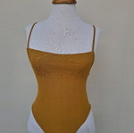 One-piece swimsuit, yellow, size S