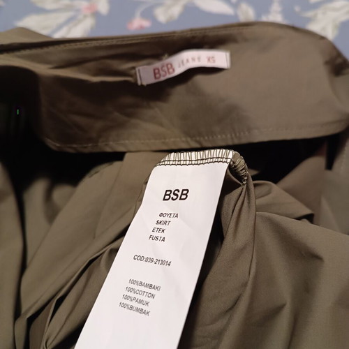 BSB asymmetrical summer skirt in khaki, like new