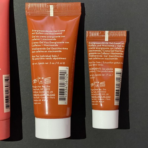 Origins GinZing Energizing Gel Cream 20ml, Youthtopia Apple Face Cream 18ml, Retexturing Mask 15ml