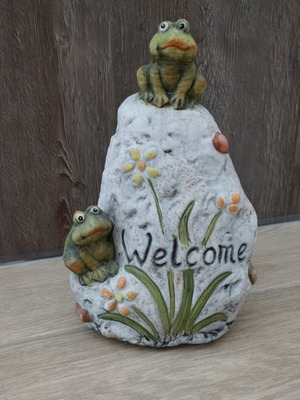 Welcome entrance decoration like new, 22 cm height