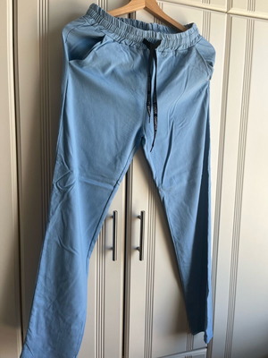 Pants with Elastic Waist like new, Pretty Little Thing, blue, one size