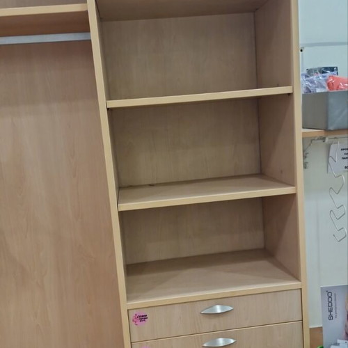 Large wooden wardrobe and storage unit