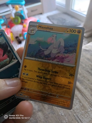 Pokemon Mienshao (PAR 097) like new, Paradox Rift Rare Holo