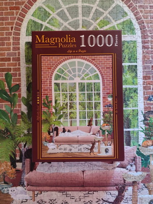 Magnolia Puzzle 1000 pieces like new, Cat Sanctuary