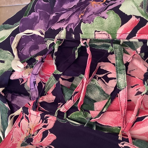 SHE Floral Strapless Midi Dress like new with hidden pockets