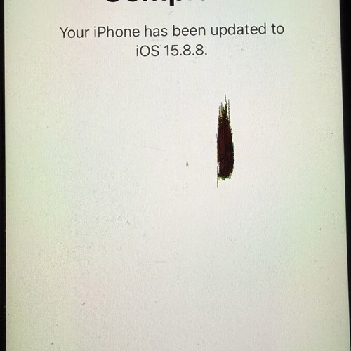 iPhone 6S Space Gray 16 GB used with box, screen defect