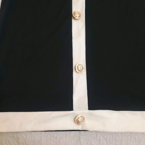 Dress classic elastic black/white like new, size S/M