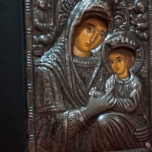 Silver icon 950 of Panagia