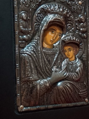 Silver icon 950 of Panagia