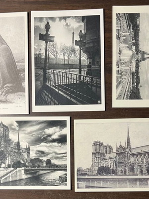 Paris Postcard Set new, 5 different views