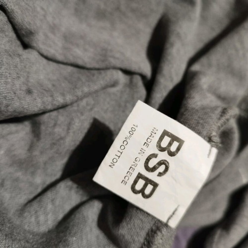 BSB cotton blouse like new, grey with girl design and rhinestones