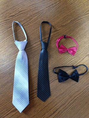 Ties and bow ties like new, set of 3+3