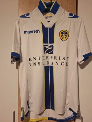Ποδοσφαιρική φανέλα έδρας Leeds United 2013/14 Macron White LUFC σαν καινούργια