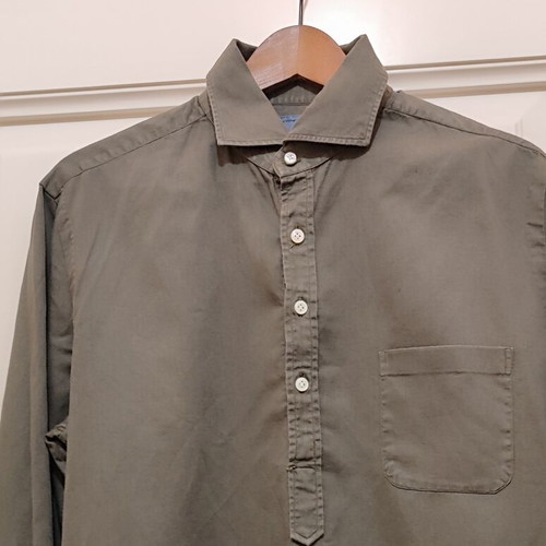Barba Napoli Dandy Life men's shirt like new, olive green, size L