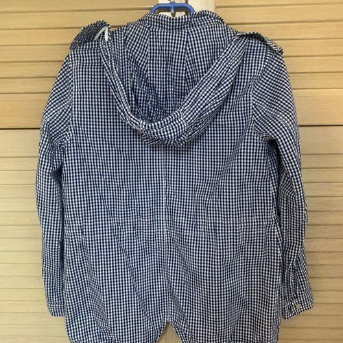 RAXEVSKY Checked Parka with Detachable Hood, Size S