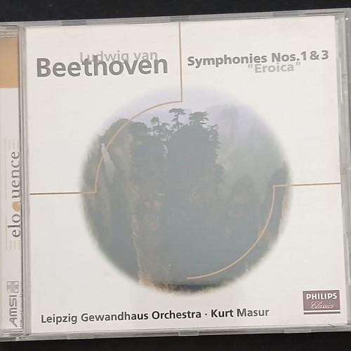 Beethoven Symphonies Nos. 1 & 3 "Eroica" CD