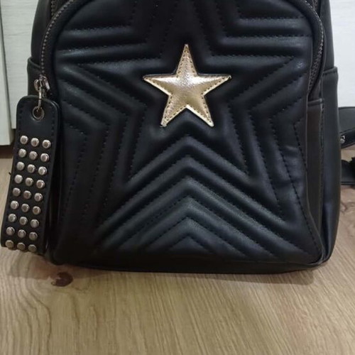 Women's backpack black with star like new