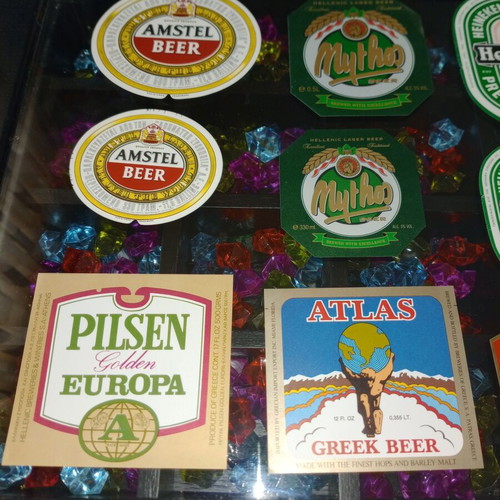 Vintage Beer Label Collection, 18 Pieces, Mint Condition