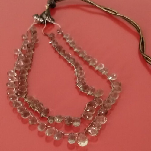 Rani Haar traditional Indian necklace used with smoky quartz beads