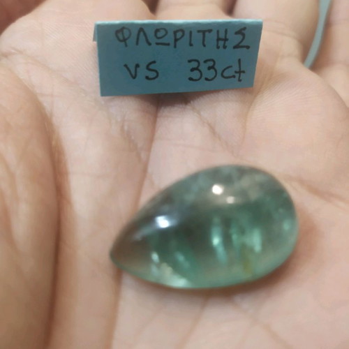 Fluorite Tear-Shaped 33ct New